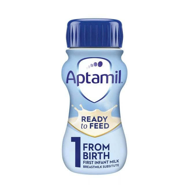 Aptamil 1 First Infant Baby Milk Formula Liquid From Birth Ready To Feed 200ml - gallery image 1