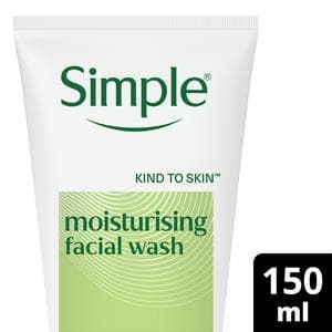 Simple Kind to Skin 150ml Moisturising Face Wash for Sensitive Skin