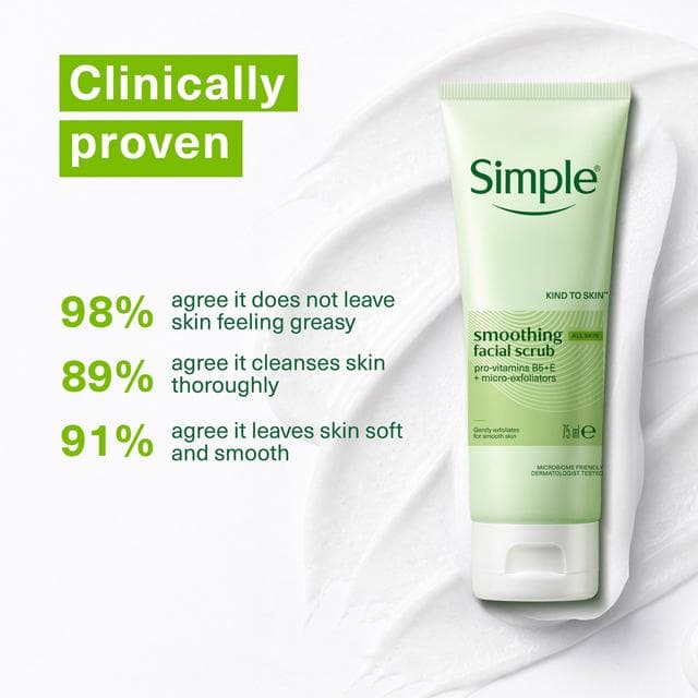 Simple Kind To Skin Smoothing Facial Scrub 75ml - gallery image 3