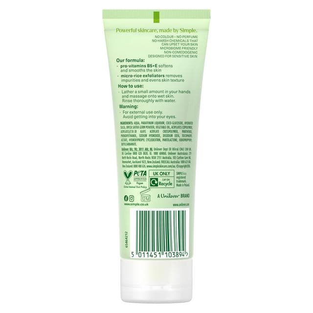Simple Kind To Skin Smoothing Facial Scrub 75ml - gallery image 6