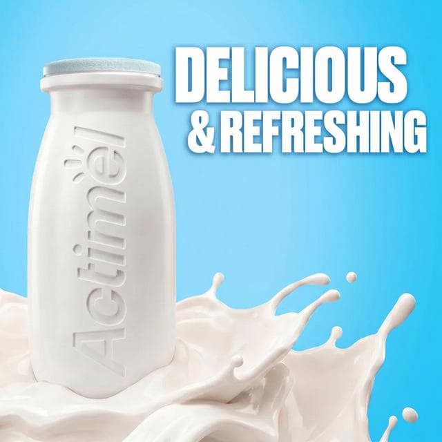 Actimel Original 0% Added Sugar Fat Free Yogurt Drink 8x100g - gallery image 4
