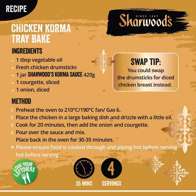 Sharwood's Korma Curry Cooking Sauce 420g - gallery image 3