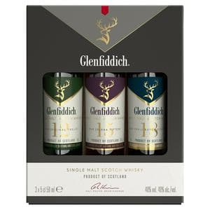 Glenfiddich Single Malt Scotch Whisky Gift Pack 3x5cl