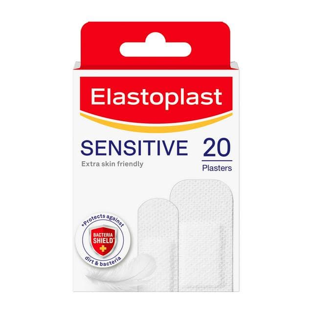 Elastoplast Sensitive Plasters Extra Skin Friendly Assorted Strips x20 - gallery image 1