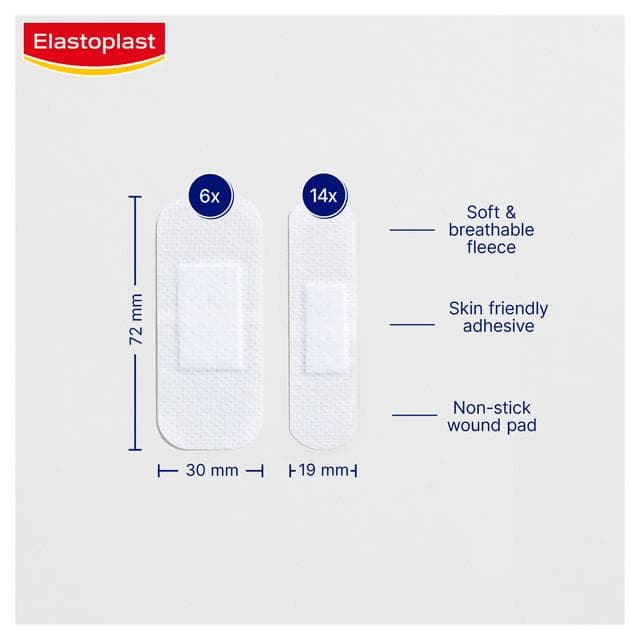 Elastoplast Sensitive Plasters Extra Skin Friendly Assorted Strips x20 - gallery image 3