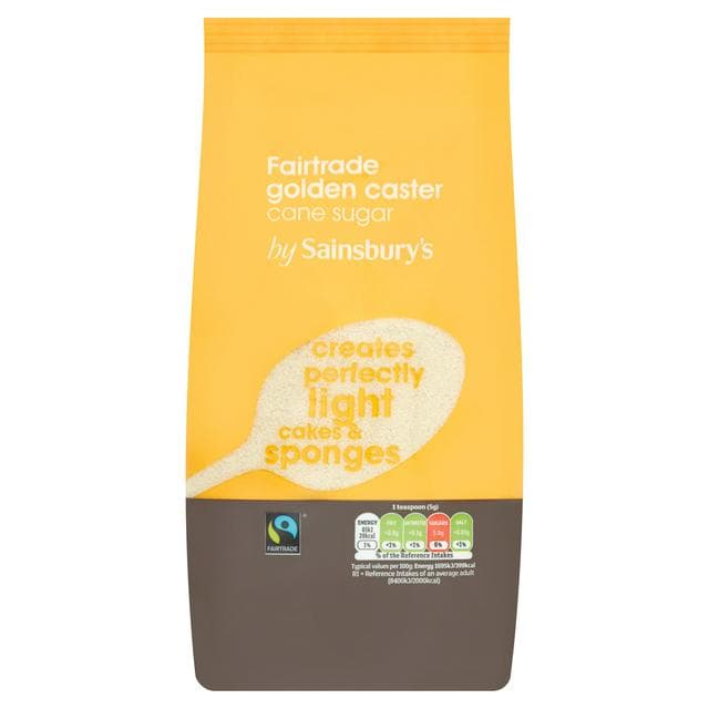 Sainsbury's Fairtrade Golden Caster Sugar 1kg - gallery image 1