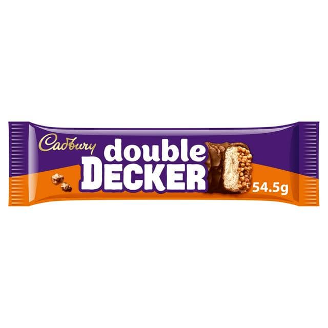 Cadbury Double Decker Chocolate Bar 54.5g - gallery image 1