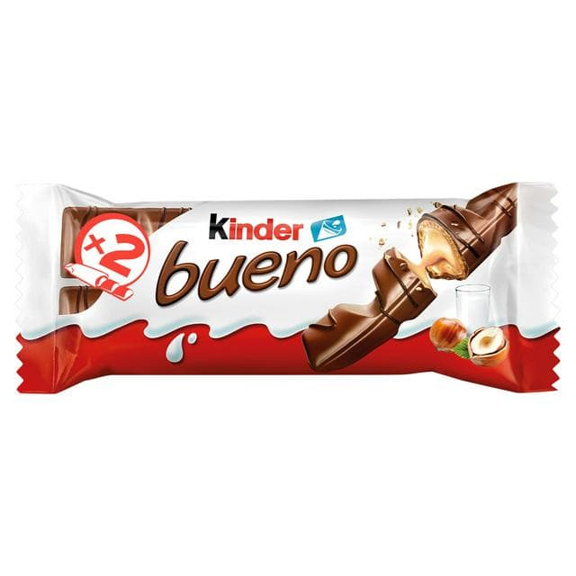 Kinder Bueno Milk Chocolate & Hazelnuts Single Bar 2x21.5g - gallery image 1