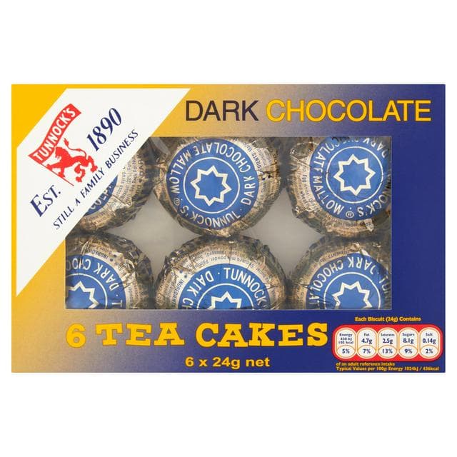 Tunnock's Teacakes, Dark Chocolate x6 - gallery image 1