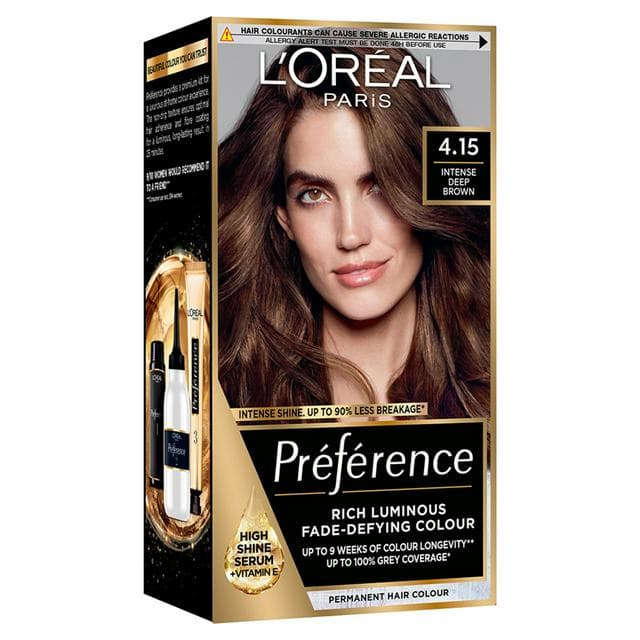 L'Oreal Paris Preference Permanent Hair Dye Caracas Intense Deep Brown 4.15 - gallery image 1