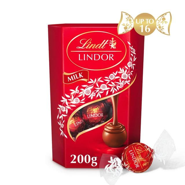 Lindt Lindor Milk Chocolate Truffles Box 200g - gallery image 1
