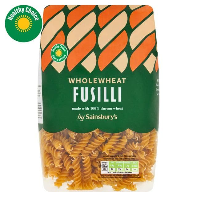 Sainsbury's Wholewheat Fusilli Pasta 500g - gallery image 1