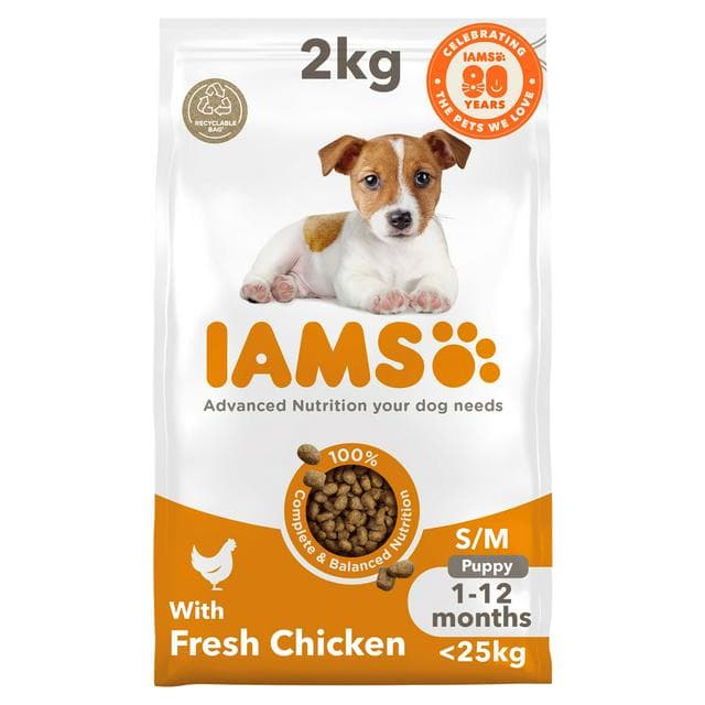 IAMS Small to Medium Puppy & Junior Dry Dog Food 2kg - gallery image 1