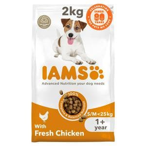 IAMS For Vitality Adult Small & Medium Breed Dog Food with Fresh Chicken 2kg
