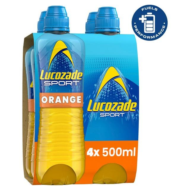 Lucozade Sport Drink Orange 4x500ml - gallery image 1