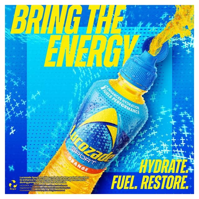 Lucozade Sport Drink Orange 4x500ml - gallery image 3