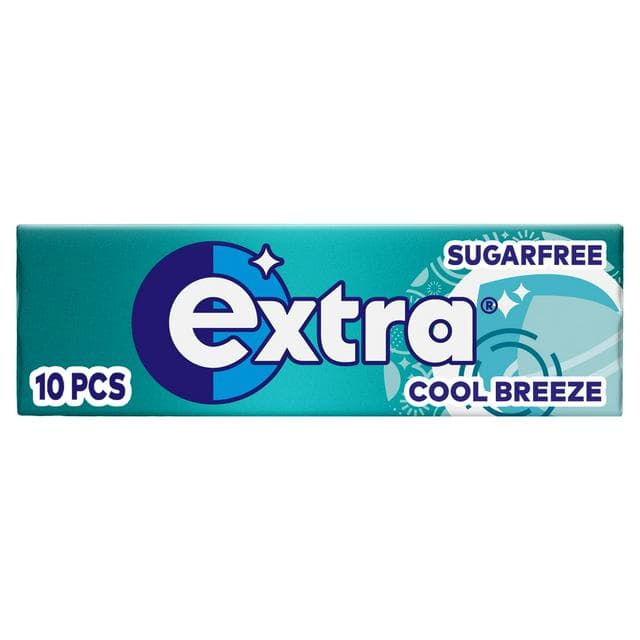 Extra Cool Breeze Sugarfree Chewing Gum 10 Pieces - gallery image 1