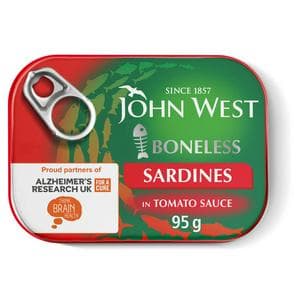 John West Sardines in Tomato Sauce, Boneless 95g