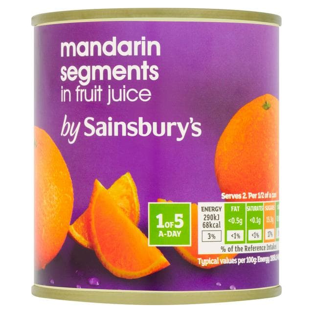 Sainsbury's Mandarin Segments in Fruit Juice 298g - gallery image 1