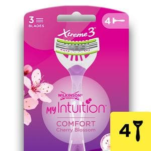 Wilkinson Sword Intuition Xtreme 3 Women's Disposable Razors x4