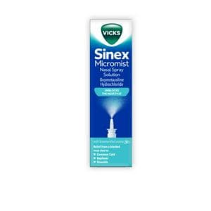 Vicks Sinex Micromist Decongestant Nasal Spray For Blocked Nose 15ml