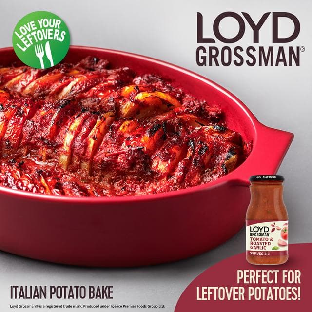 Loyd Grossman Pasta Sauce, Roasted Garlic & Tomato 350g - gallery image 2