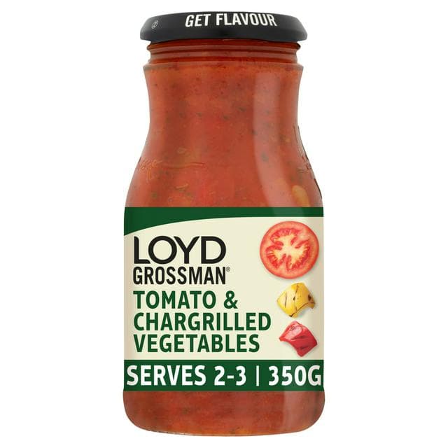 Loyd Grossman Pasta Sauce, Chargrilled Vegetable 350g - gallery image 1