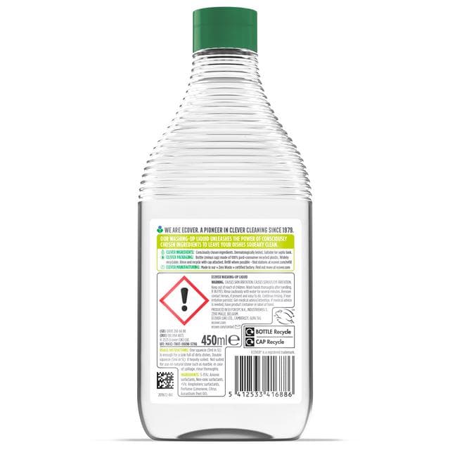 Ecover Washing Up Liquid, Lemon & Aloe Vera 450ml - gallery image 3