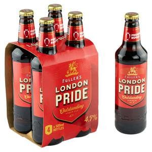 Fuller's London Pride 4.7% Amber Ale Beer Bottles 4x500ml