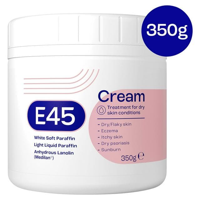 E45 Moisturiser Cream for Dry Skin & Eczema 350g - gallery image 1