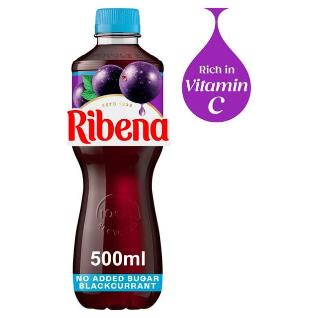 Ribena Blackcurrant Juice Drink No Added Sugar 500ml - gallery image 1