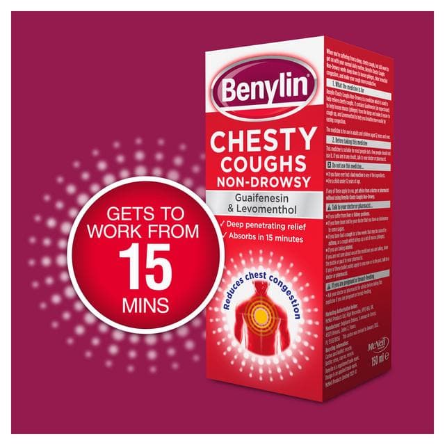 Benylin Chesty Coughs Non Drowsy Syrup 300ml - gallery image 4