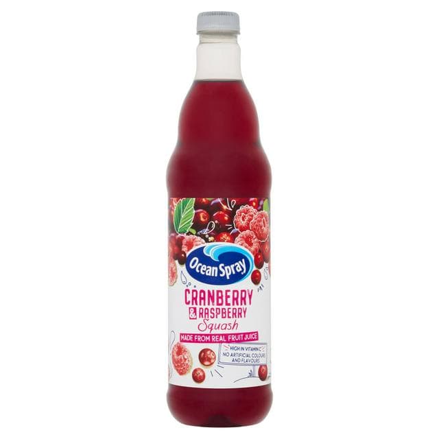 Ocean Spray Cranberry & Raspberry Squash 1L - gallery image 1