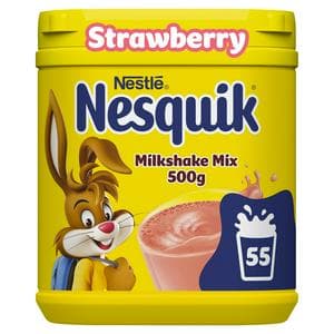 Nesquik Strawberry Flavoured Milkshake Powder 500g Tub