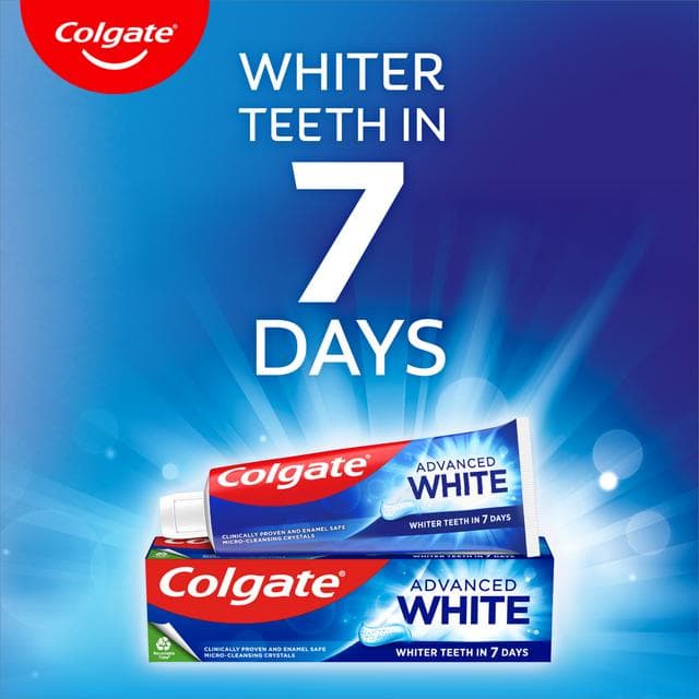 Colgate Advanced White Teeth Whitening Toothpaste Pump 100ml - gallery image 3