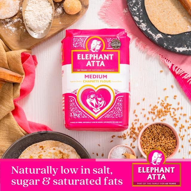 Elephant Atta 10kg Medium Chapatti Flour - gallery image 4