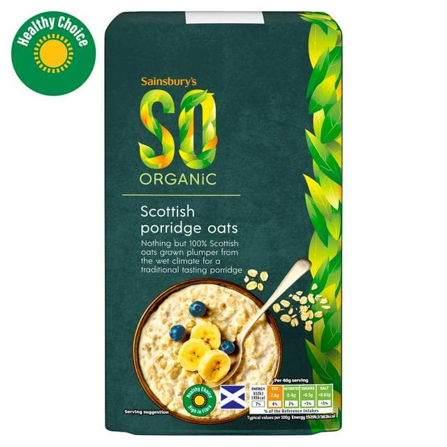 Sainsbury's Porridge Oats, SO Organic 750g - gallery image 1