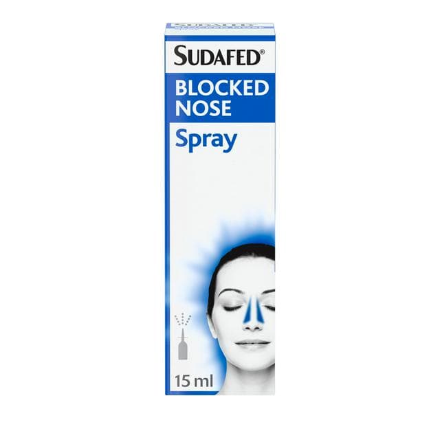 Sudafed Blocked Nose Spray Congestion Relief Lasts Up to 10 Hours 15ml - gallery image 1