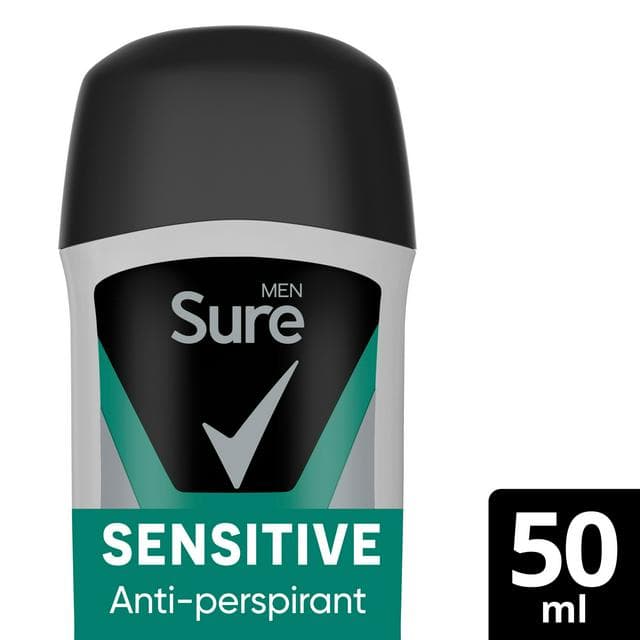 Sure Men Antiperspirant Stick Deodorant, Sensitive 50ml - gallery image 1