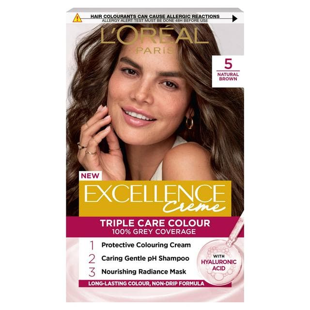 L'Oreal Paris Excellence Permanent Hair Dye Natural Brown 5 - gallery image 1