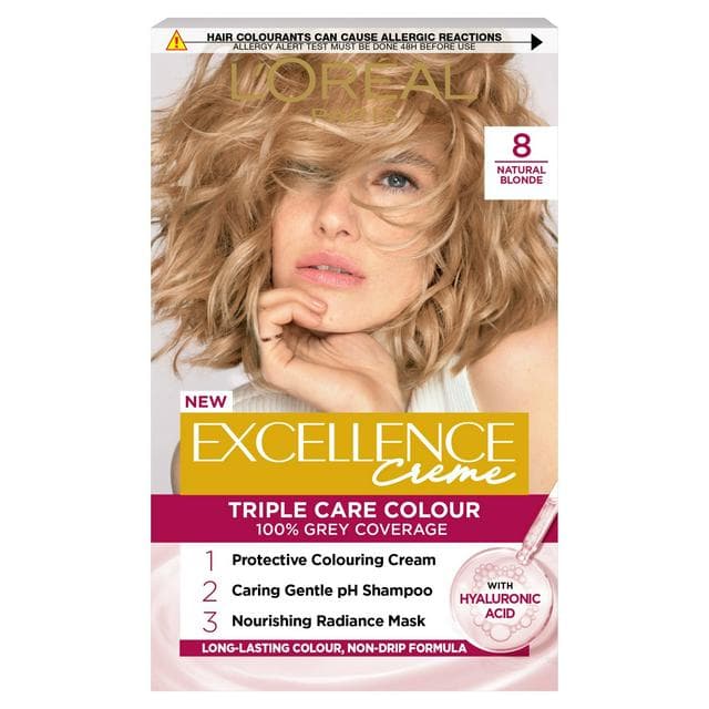 L'Oreal Paris Excellence Permanent Hair Dye Natural Blonde 8 - gallery image 1