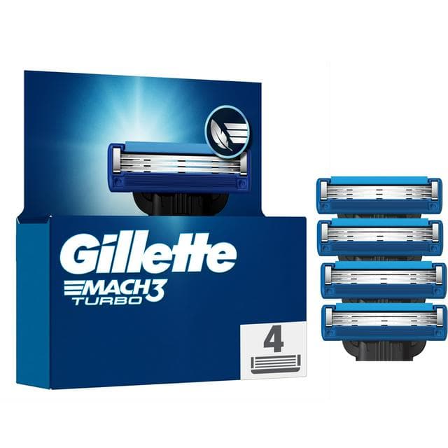 Gillette Mach3 Turbo Men's Razor Blades x4 - gallery image 1
