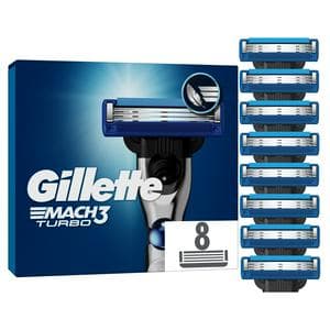 Gillette Mach 3 Turbo Razor Blades x8