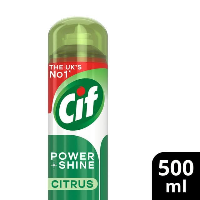 Cif Power & Shine Bathroom Cleaner Mousse Citrus 500ml - gallery image 1