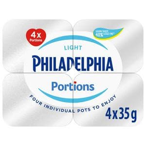 Philadelphia 4 x 35g Light Soft Cheese Mini Tubs