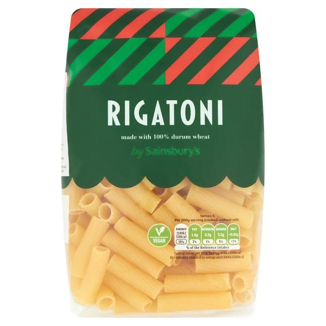 Sainsbury's Italian Rigatoni Tubes Pasta 500g - gallery image 1