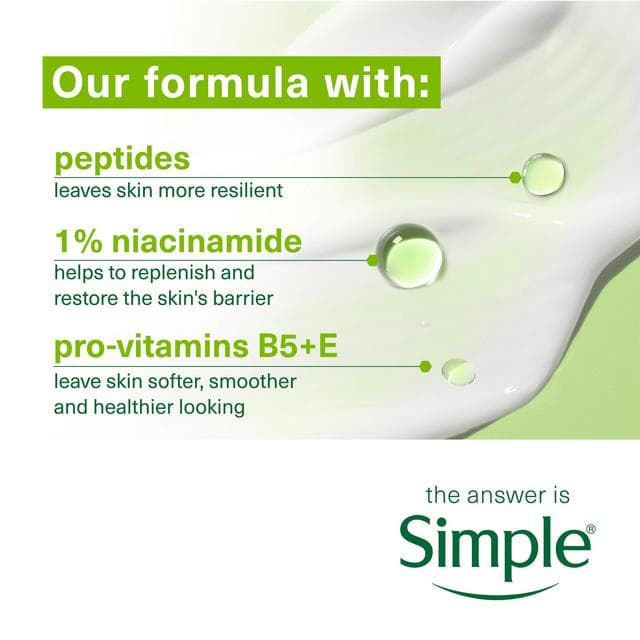Simple Kind to Skin Hydrating Light Face Moisturiser for Dry or Sensitive Skin 125ml - gallery image 4