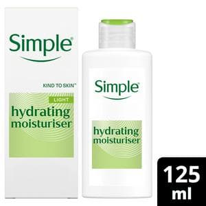 Simple Kind to Skin Hydrating Light Face Moisturiser for Dry or Sensitive Skin 125ml