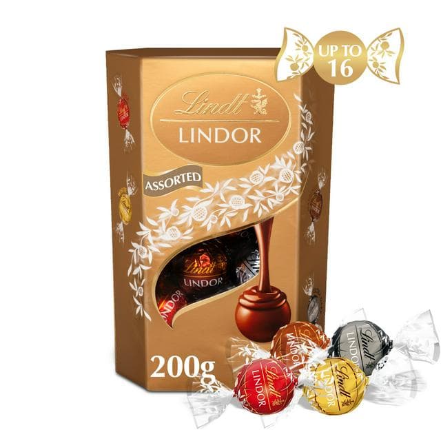 Lindt Lindor Assorted Chocolate Truffles Box 200g - gallery image 1