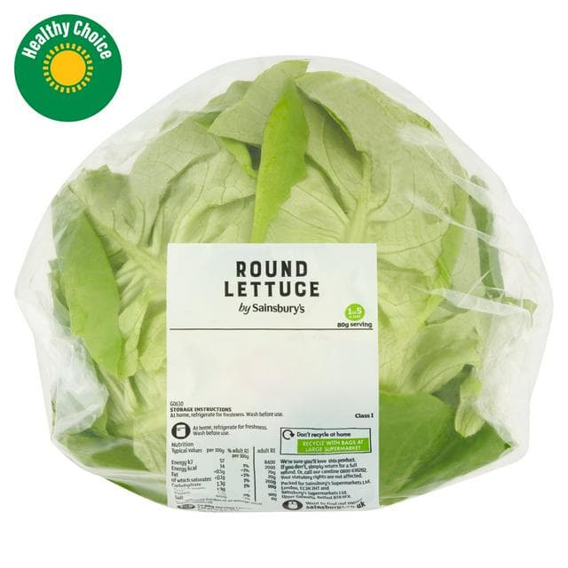 Sainsbury's Lettuce, Round - gallery image 1